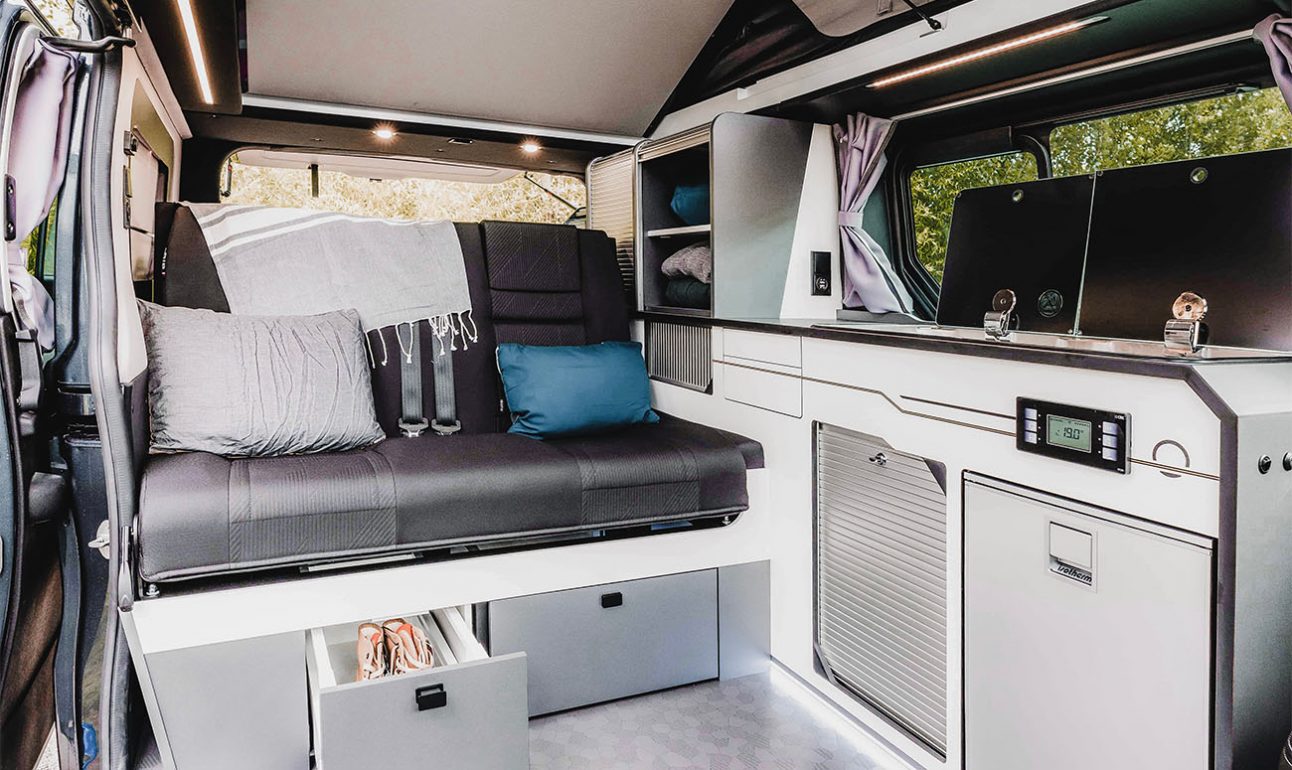 Banquette arrière deux places avec fixation isofix van aménagé hanroad