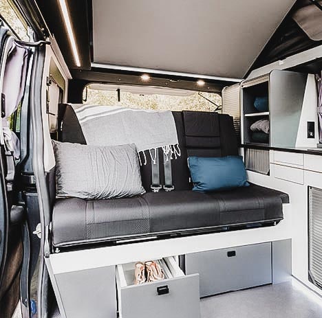 banquette deux places van aménagé hanroad
