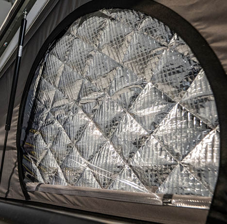 protection isolante pour toit relevable d'un van aménagé hanroad