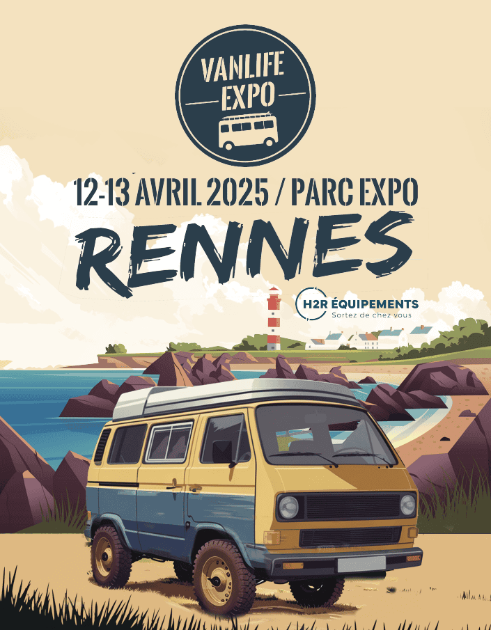 Affiche vanlife expo de Rennes.