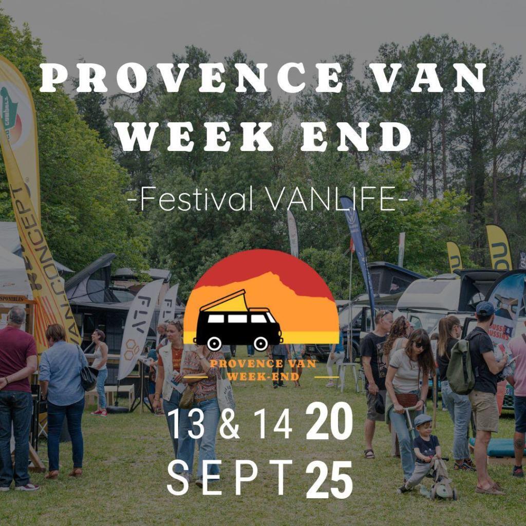 affiche du provence van week end festival vanlife