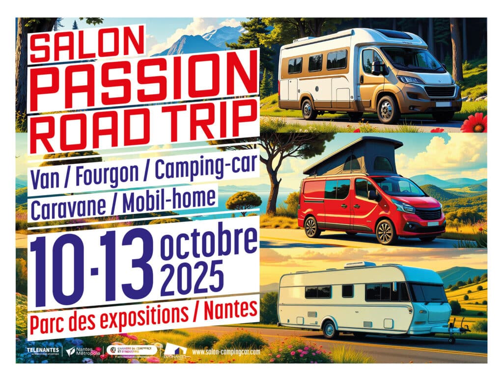 visuel salon passion road trip nantes octobre 2025