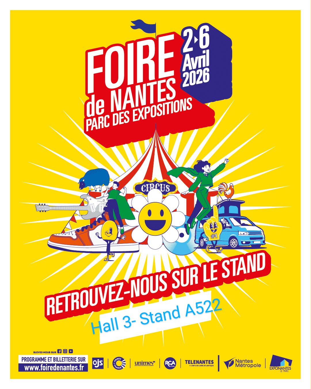 affiche foire de nantes avril 2026